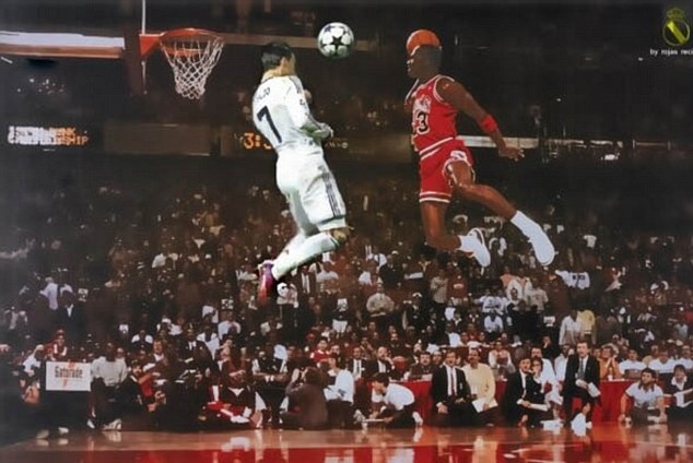 Huyền thoại bóng rổ Michael Jordan cũng chỉ bật cao đến vậy.